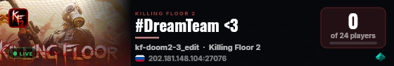 #DreamTeam <3 live status badge