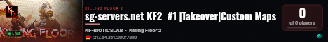 sg-servers.net KF2  #1 |Takeover|Custom Maps live status badge