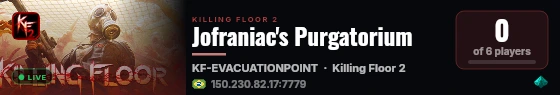 Jofraniac's Purgatorium live status badge