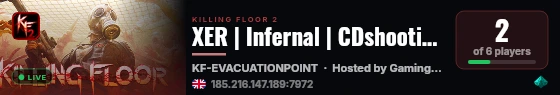 XER | Infernal | CDshooting | Survival live status badge