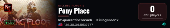 Pony Place live status badge