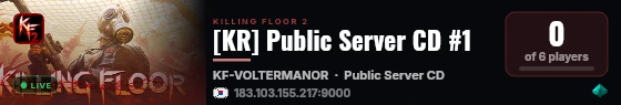 [KR] Public Server CD #1 live status badge