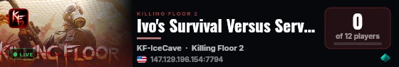 Ivo's Survival Versus Server 5 live status badge