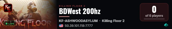BDWest 200hz live status badge