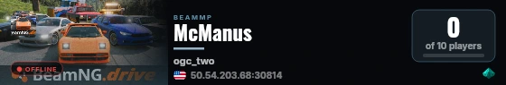 McManus live status badge
