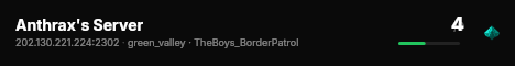 Anthrax's Server live status badge