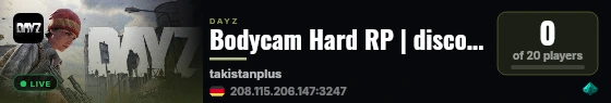 Bodycam Hard RP | discord.gg/jyUfmJpRRA live status badge