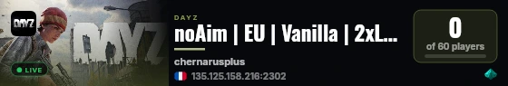 noAim | EU | Vanilla | 2xLoot | Updated! live status badge