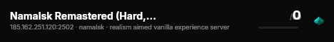 Namalsk Remastered (Hard,1PP,PVP) live status badge