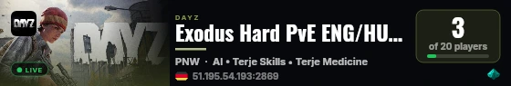 Exodus Hard PvE ENG/HUN | AI | Skills live status badge