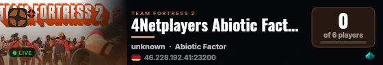 4Netplayers Abiotic Factor Server live status badge