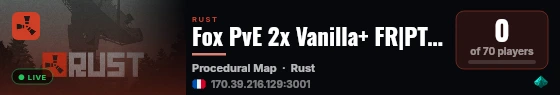 Fox PvE 2x Vanilla+ FR|PT|ES|CH|CA|BE live status badge