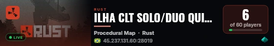 ILHA CLT SOLO/DUO QUINZENAL (ORIGINAL) live status badge
