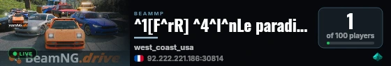 ^1[F^rR] ^4^l^nLe paradis^r - West Coast USA live status badge