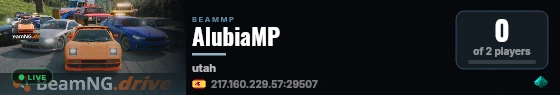 AlubiaMP live status badge