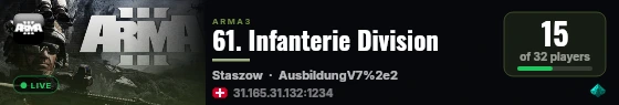 61. Infanterie Division live status badge
