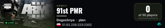 91st PMR live status badge