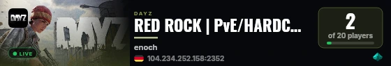 RED ROCK | PvE/HARDCORE ITA/EU | BLACK MARKET | TRADER | QUEST live status badge