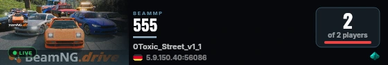 555 live status badge