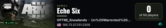 Echo Six live status badge