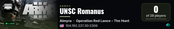 UNSC Romanus live status badge