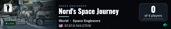 Nord's Space Journey live status badge