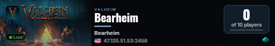 Bearheim live status badge
