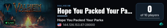 Hope You Packed Your Parka live status badge