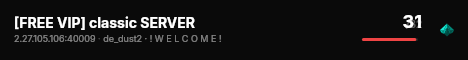 [FREE VIP] classic SERVER live status badge