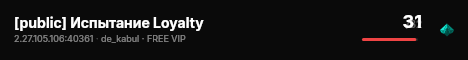 [public] Испытание Loyalty live status badge