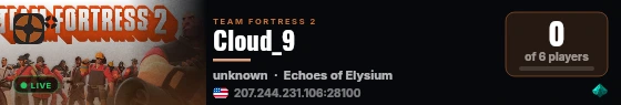 Cloud_9 live status badge
