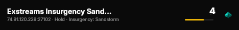 Exstreams Insurgency Sandstorm Server live status badge