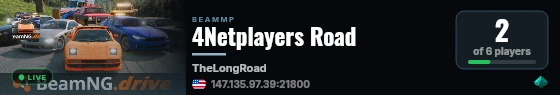 4Netplayers Road live status badge