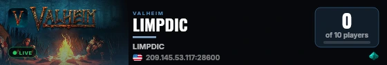 LIMPDIC live status badge