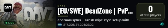 [EU/SWE] DeadZone | PvP/PvE | ExtremeLOOT | Keycards | Traders live status badge