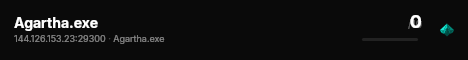 Agartha.exe live status badge
