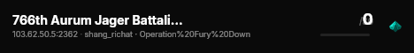 766th Aurum Jager Battalion | https://discord.gg/6rSQ6PPZhx live status badge