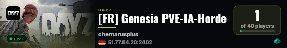 [FR] Genesia PVE-IA-Horde live status badge