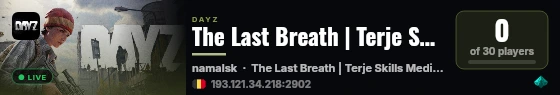 The Last Breath | Terje Skills Medic  | PVE-AI | Base | Paragon live status badge