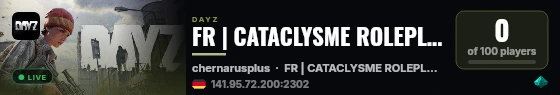 FR | CATACLYSME ROLEPLAY | discord.gg/cataclysme live status badge