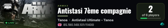 Antistasi 7ème compagnie live status badge
