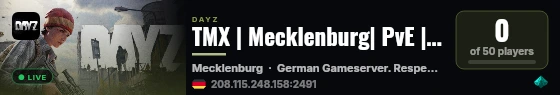 TMX | Mecklenburg| PvE | PvP live status badge