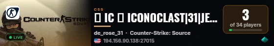 ≡ IC ≡ ICONOCLAST|31|JETPACK|SUPER NADES|BOTS VS H|REVAMPED live status badge
