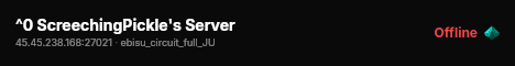 ^0 ScreechingPickle's Server live status badge