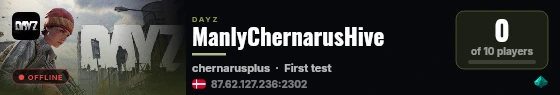 ManlyChernarusHive live status badge