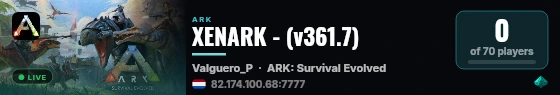 XENARK - (v361.7) live status badge