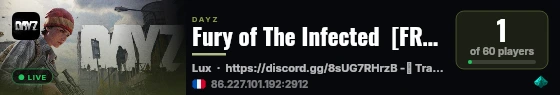 Fury of The Infected  [FR/PT/EN] | Full PVE | Lux live status badge