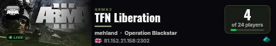 TFN Liberation live status badge