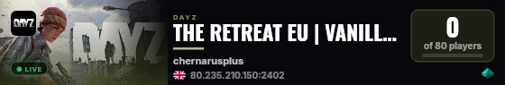 THE RETREAT EU | VANILLA+ 4MAN | RULES→ frankiez.co.uk live status badge