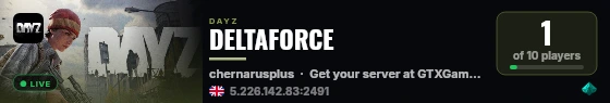 DELTAFORCE live status badge